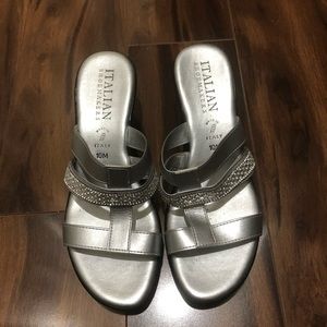 Silver sandals